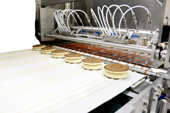 PD600 Linha de produção de panquecas Dorayaki Linha de processamento de panquecas Dorayaki Equipamento de fabricação de panquecas